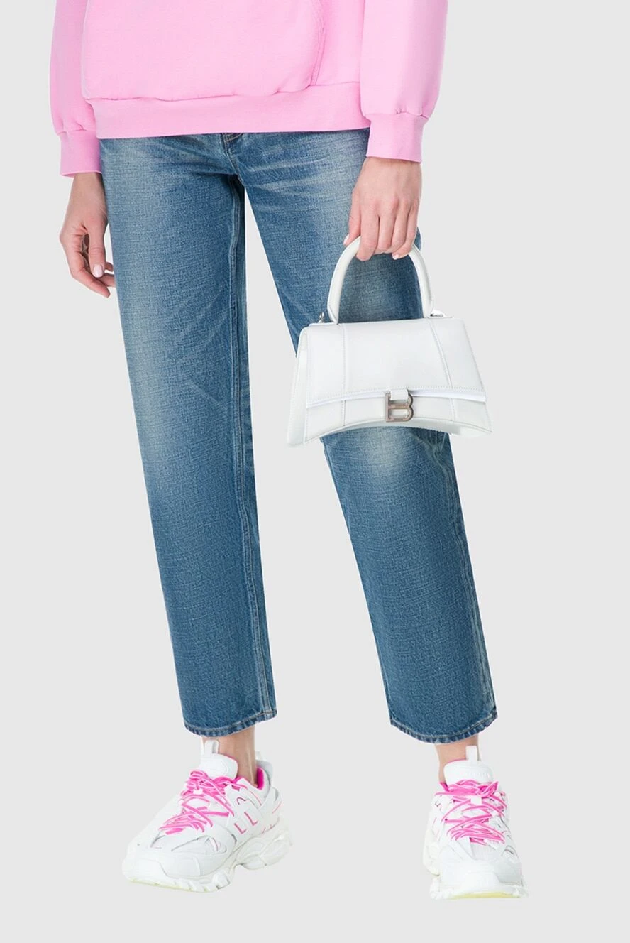Balenciaga женские сумка из кожи белая женская купить с ценами и фото 163877