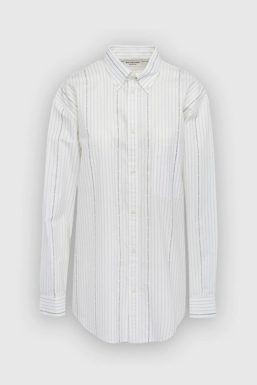 Balenciaga жіночі рубашка з бавовни біла жіноча купити фото з цінами 163886 - фото 1