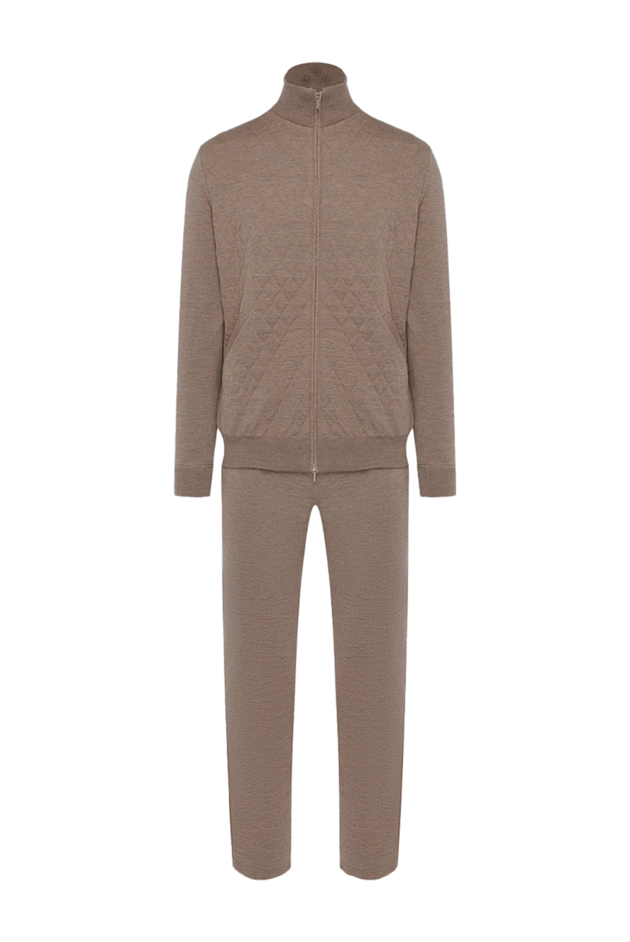 Cesare di Napoli man beige wool sports suit for men 164033 - photo 1