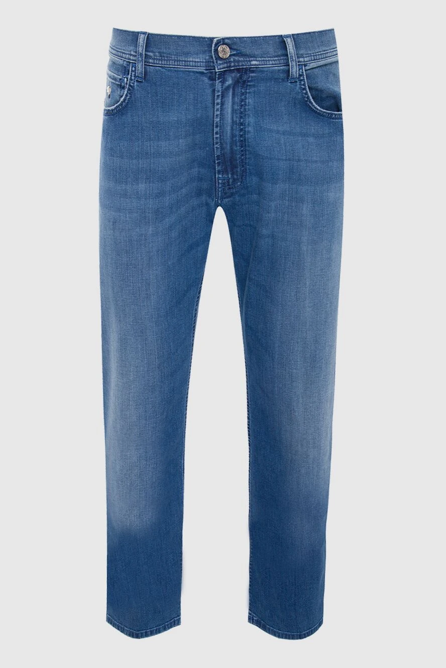 Stefano Ricci джинсы из хлопка и эластана синие мужские 164119 - фото 1