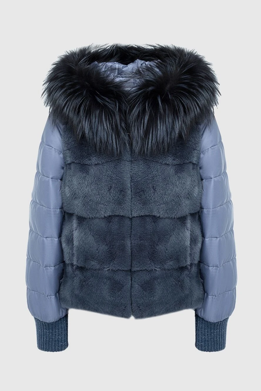 Antonio Arnesano woman women's blue mink jacket buy with prices and photos 164223 - photo 1
