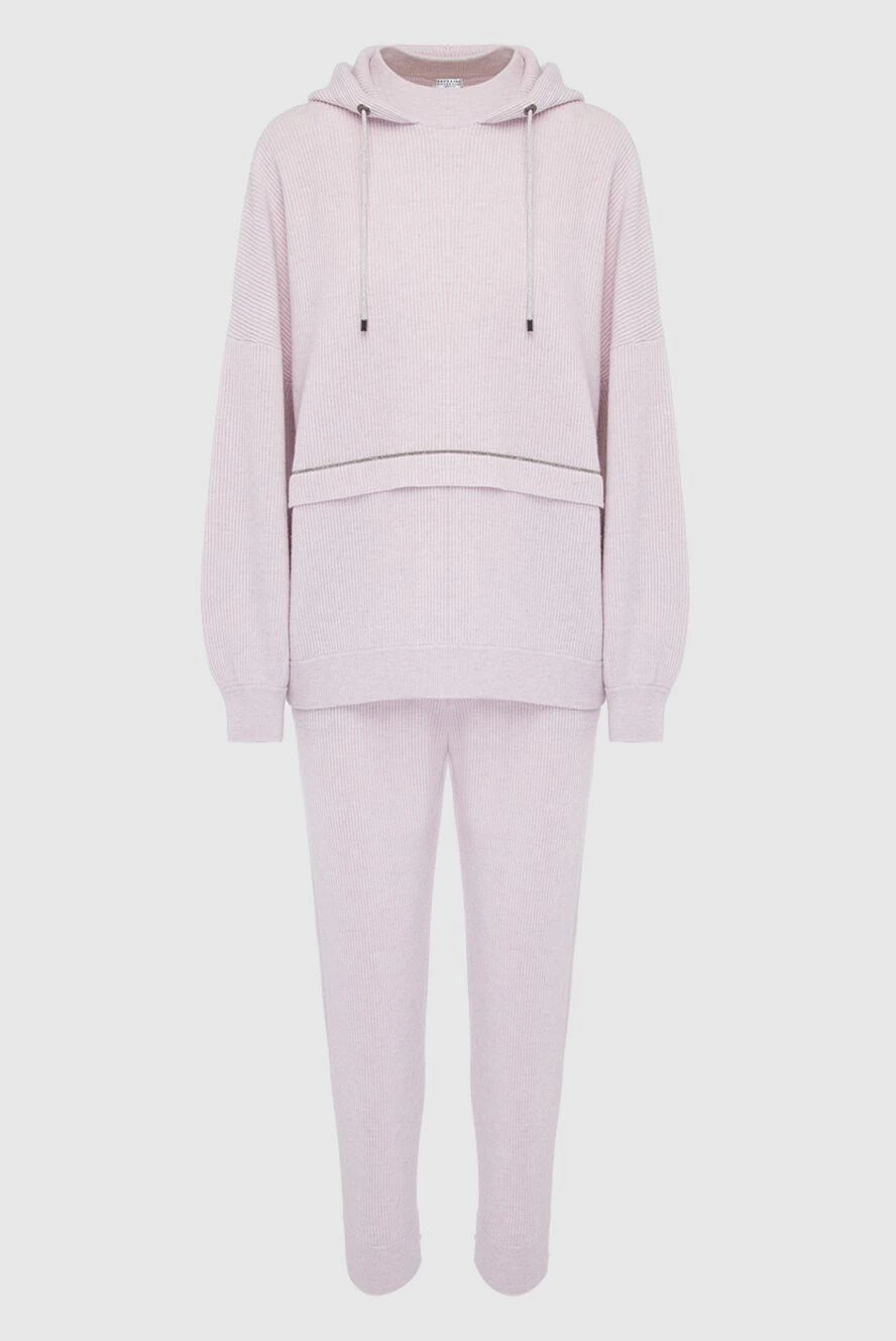 Brunello Cucinelli костюм прогулянковий рожевий жіночий 164326 - фото 1