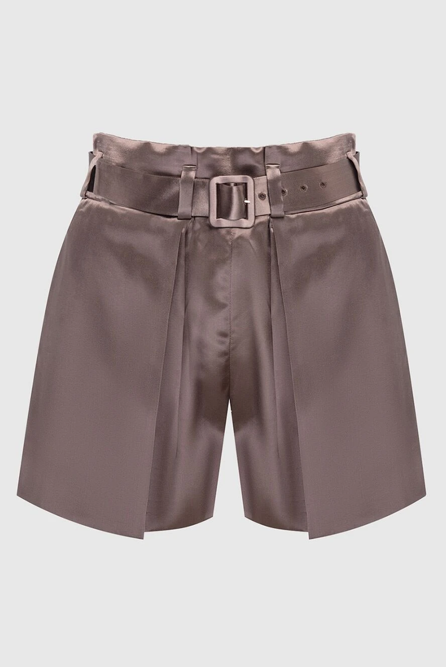 Fendi woman brown viscose shorts for women buy with prices and photos 164373 - photo 1
