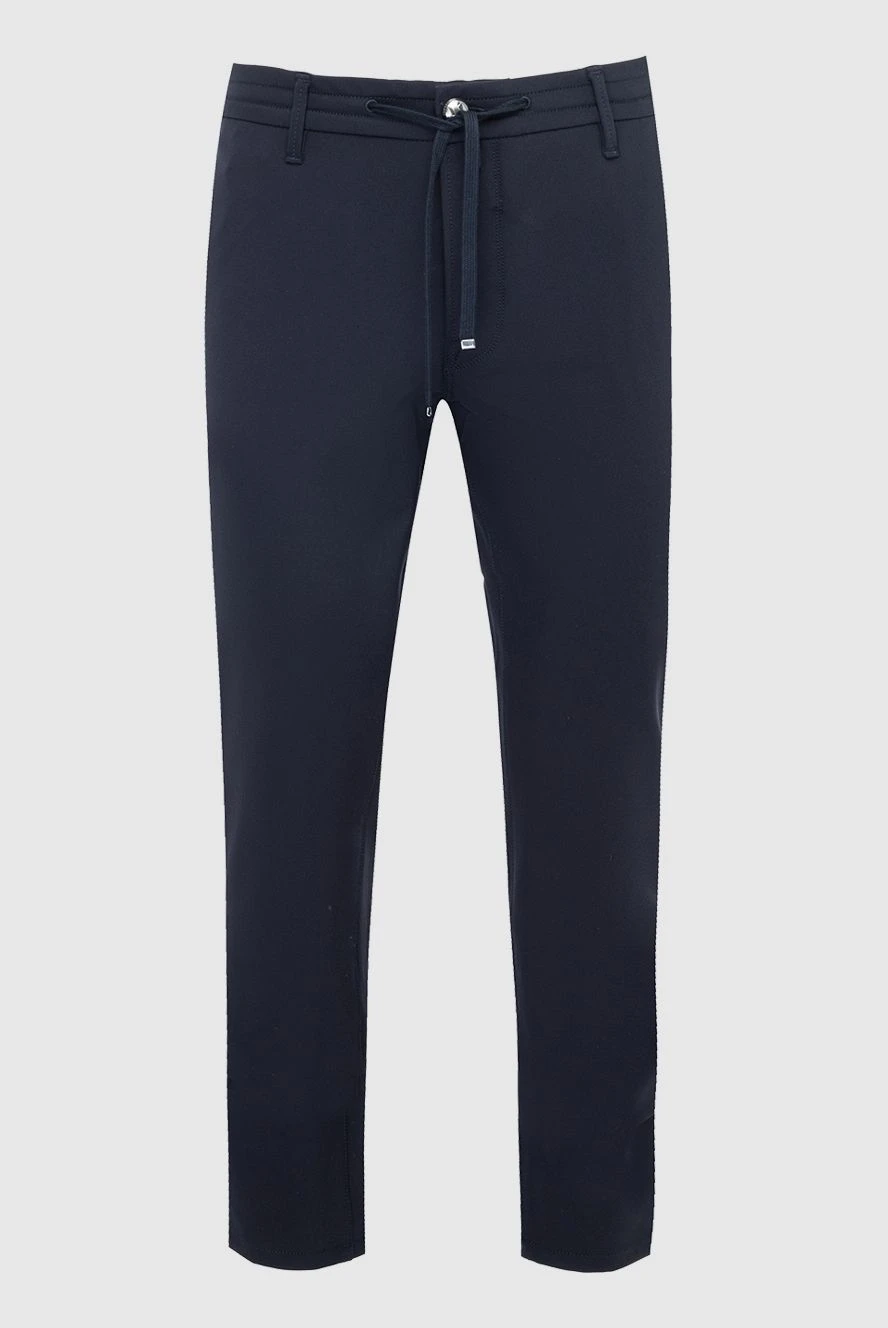 Jacob Cohen мужские брюки из хлопка и эластана синие мужские купить с ценами и фото 164582 - фото 1
