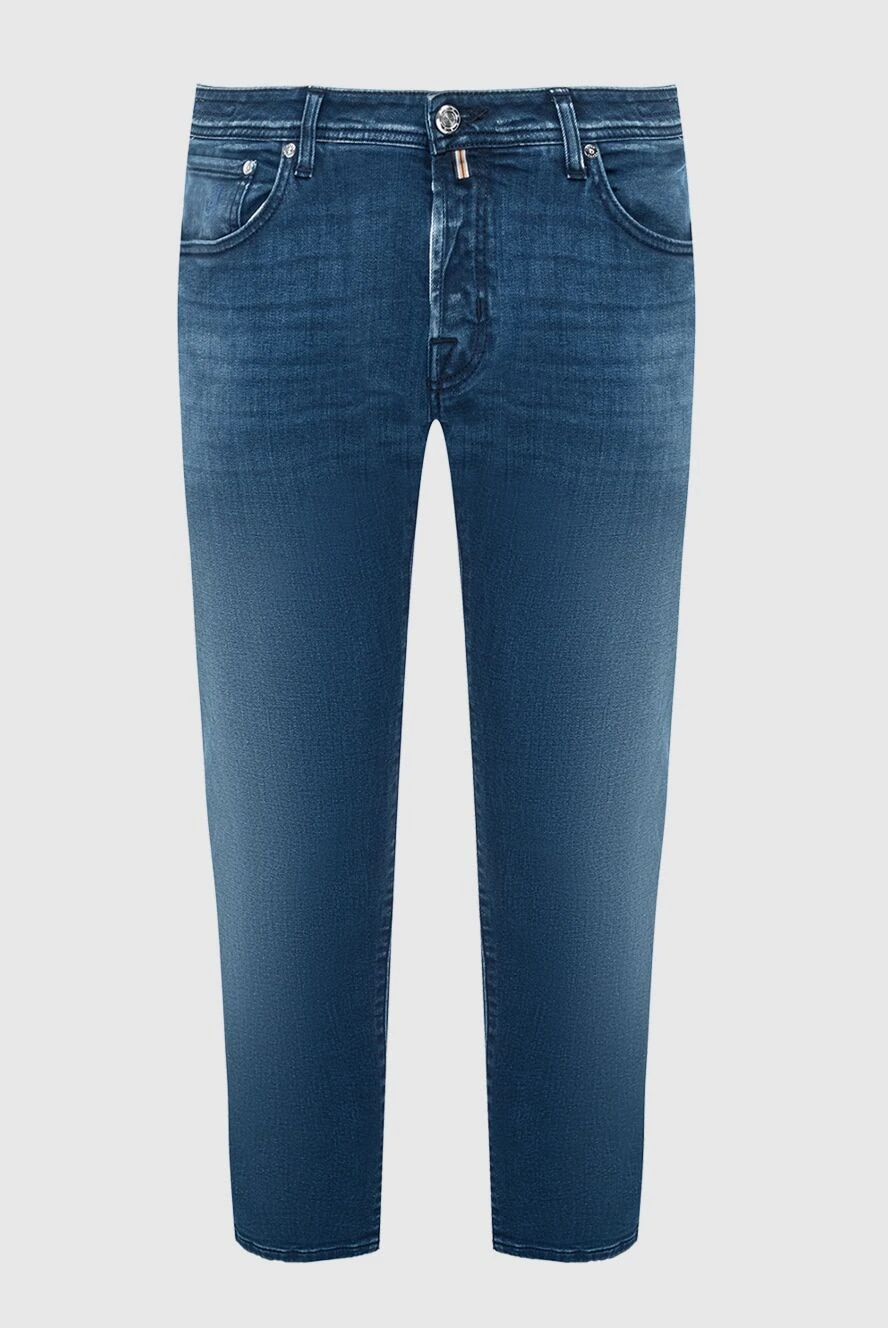 Jacob Cohen мужские джинсы из хлопка и эластана синие мужские купить с ценами и фото 164586
