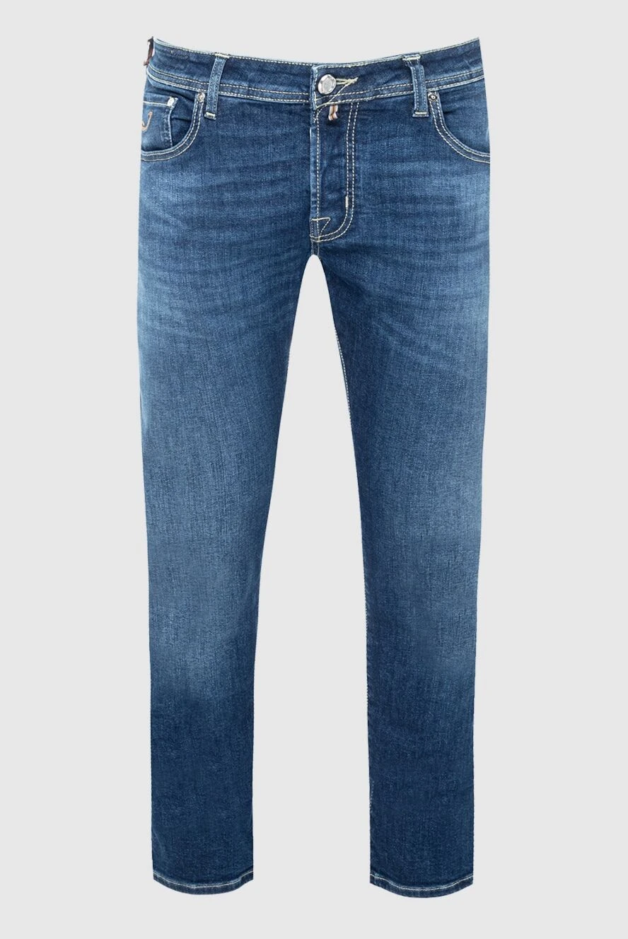 Jacob Cohen мужские джинсы из хлопка и эластана синие мужские купить с ценами и фото 164591 - фото 1