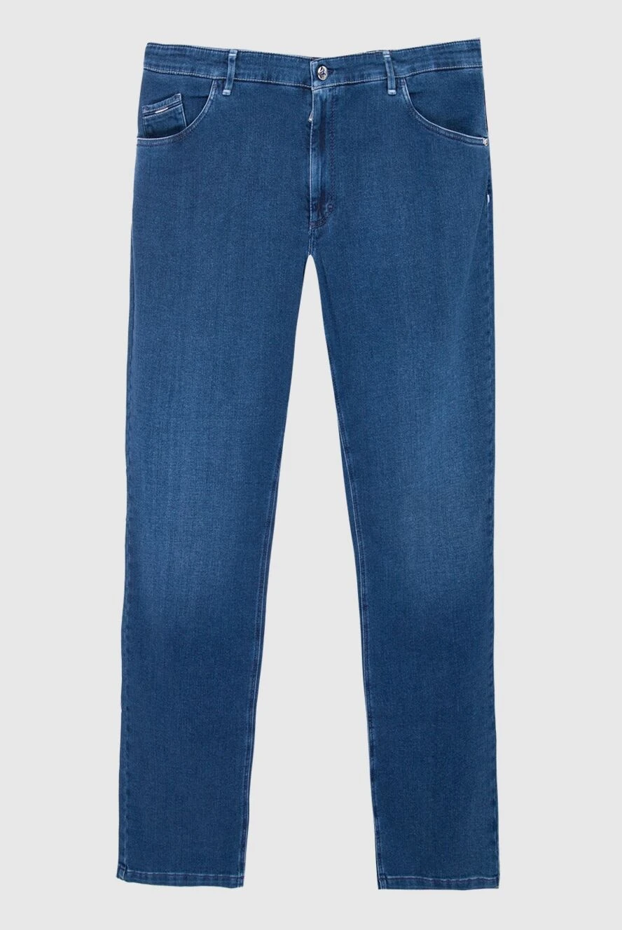 Zilli мужские джинсы из хлопка и полиамида синие мужские купить с ценами и фото 164638 - фото 1