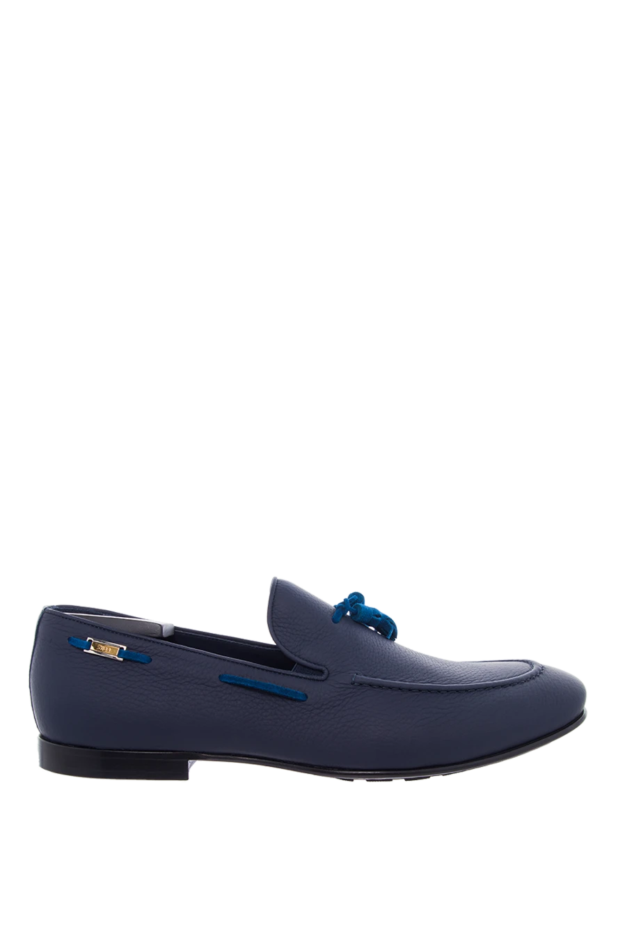 Zilli лофери з нубука зі шнурком та декором 164743 - фото 1