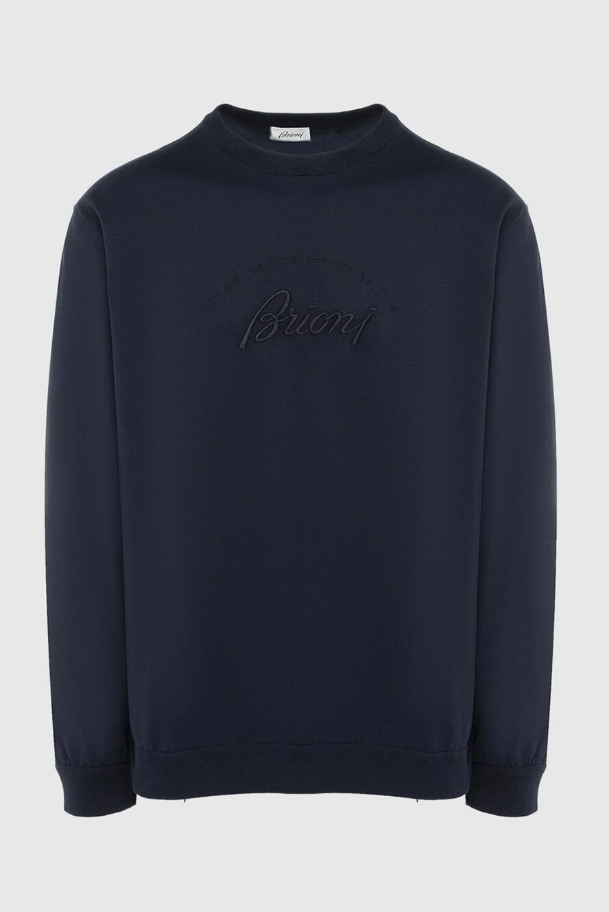 Brioni man sweatshirt blue for men buy with prices and photos 164752