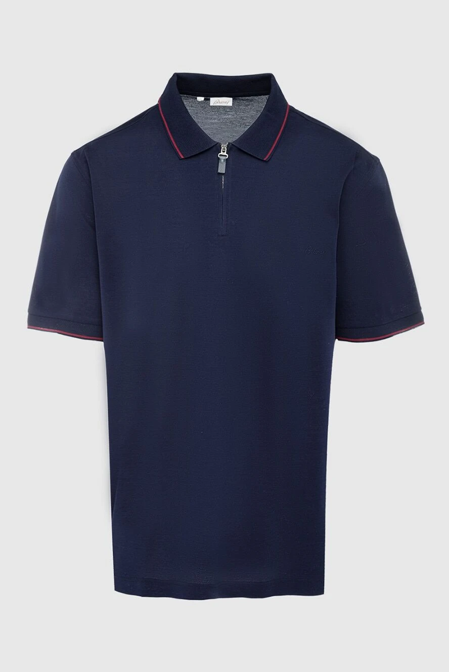 Brioni man cotton polo blue for men buy with prices and photos 164767 - photo 1