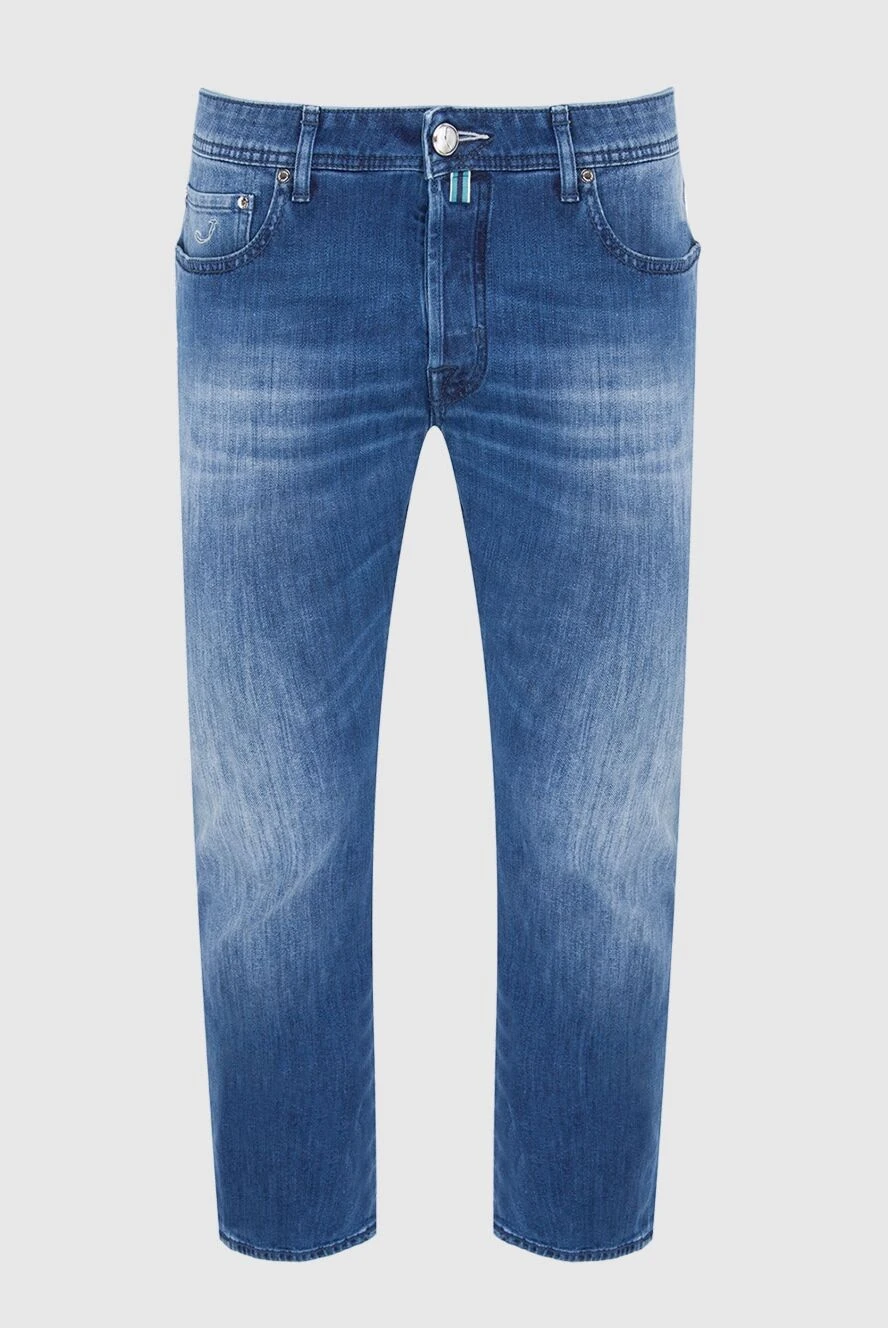 Jacob Cohen чоловічі джинси з бавовни та еластану сині чоловічі купити фото з цінами 165086