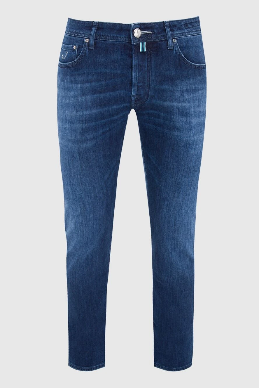 Jacob Cohen мужские джинсы из хлопка и эластана синие мужские купить с ценами и фото 165087 - фото 1