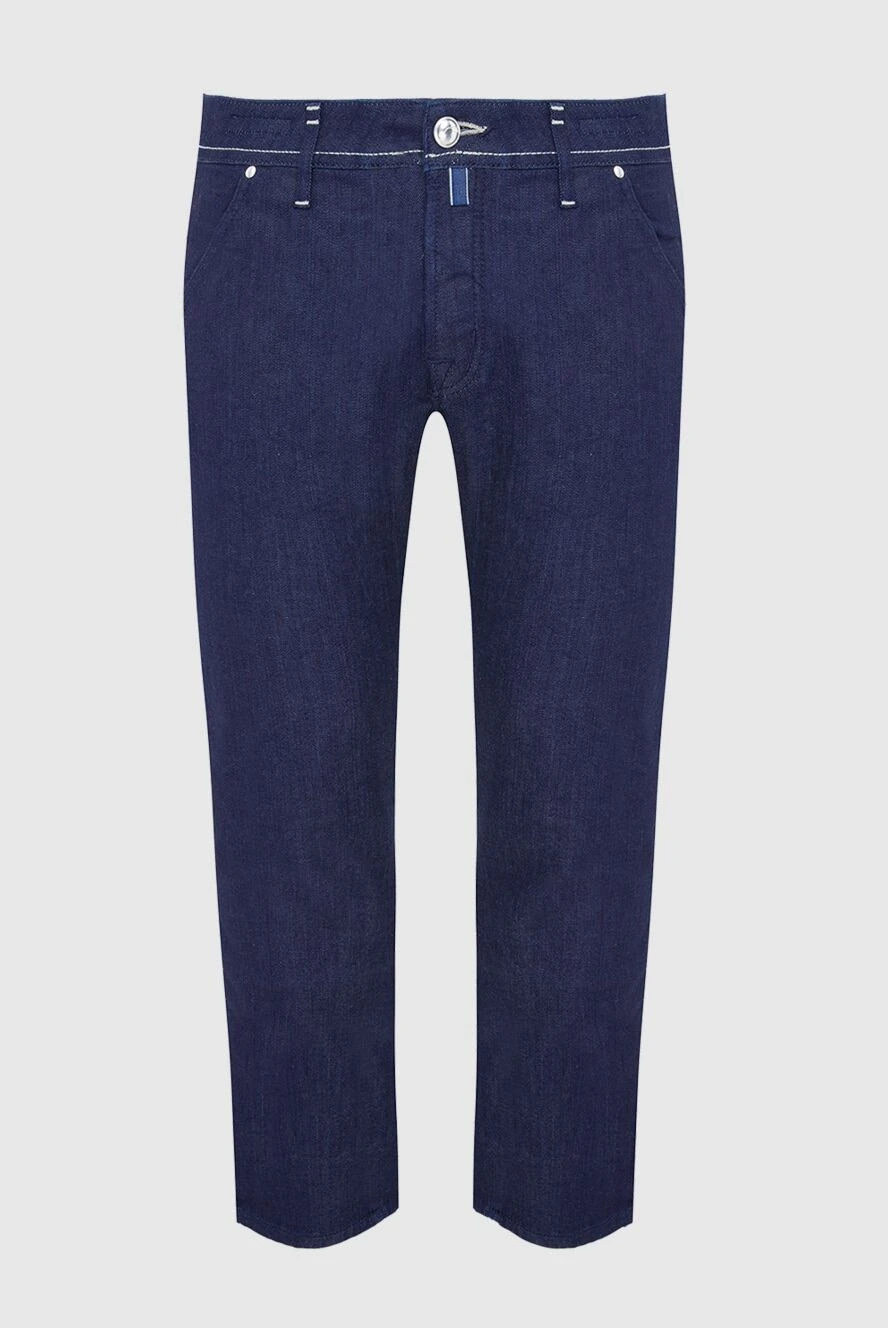 Jacob Cohen чоловічі джинси з бавовни та еластану сині чоловічі купити фото з цінами 165092
