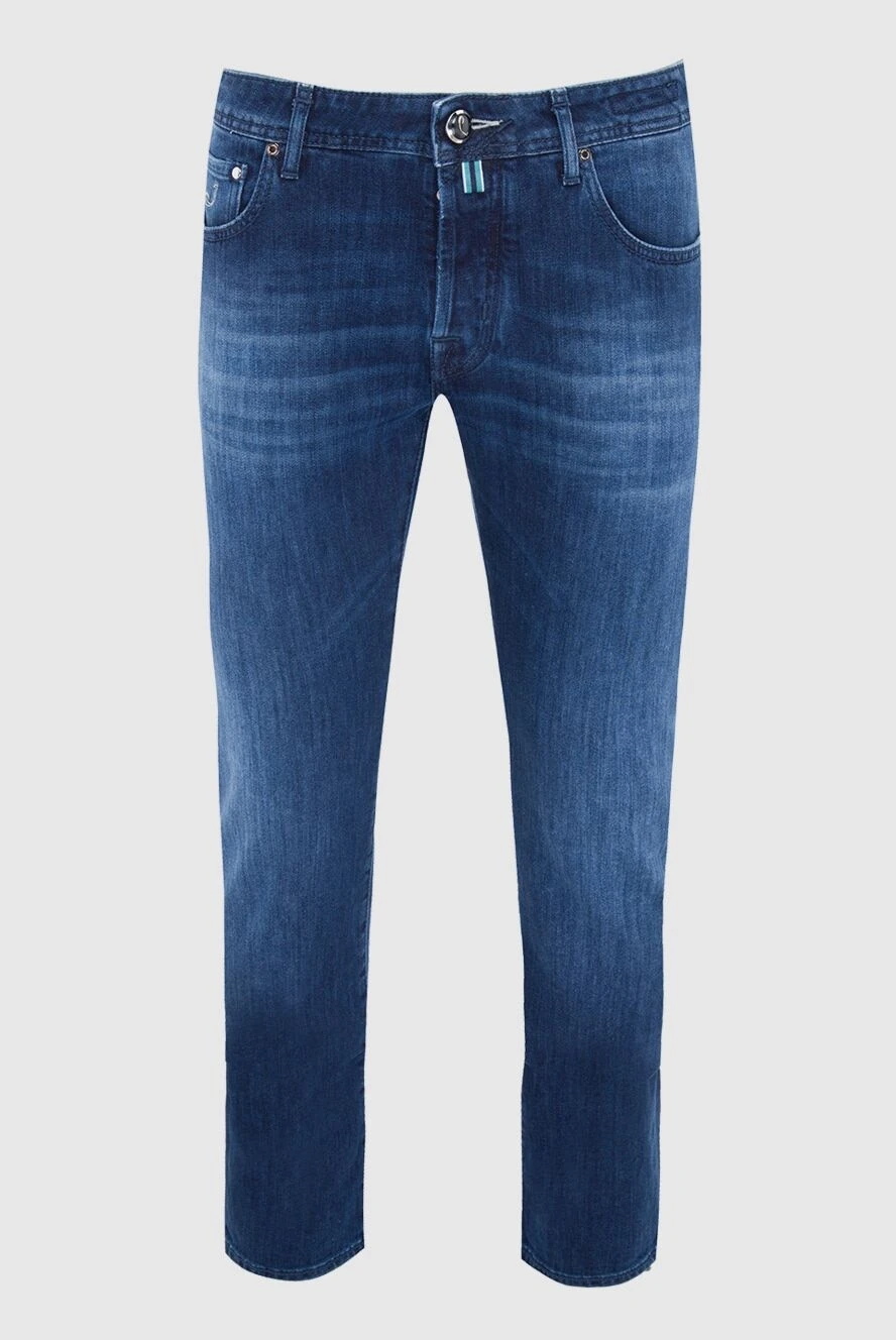 Jacob Cohen мужские джинсы из хлопка и эластана синие мужские купить с ценами и фото 165093