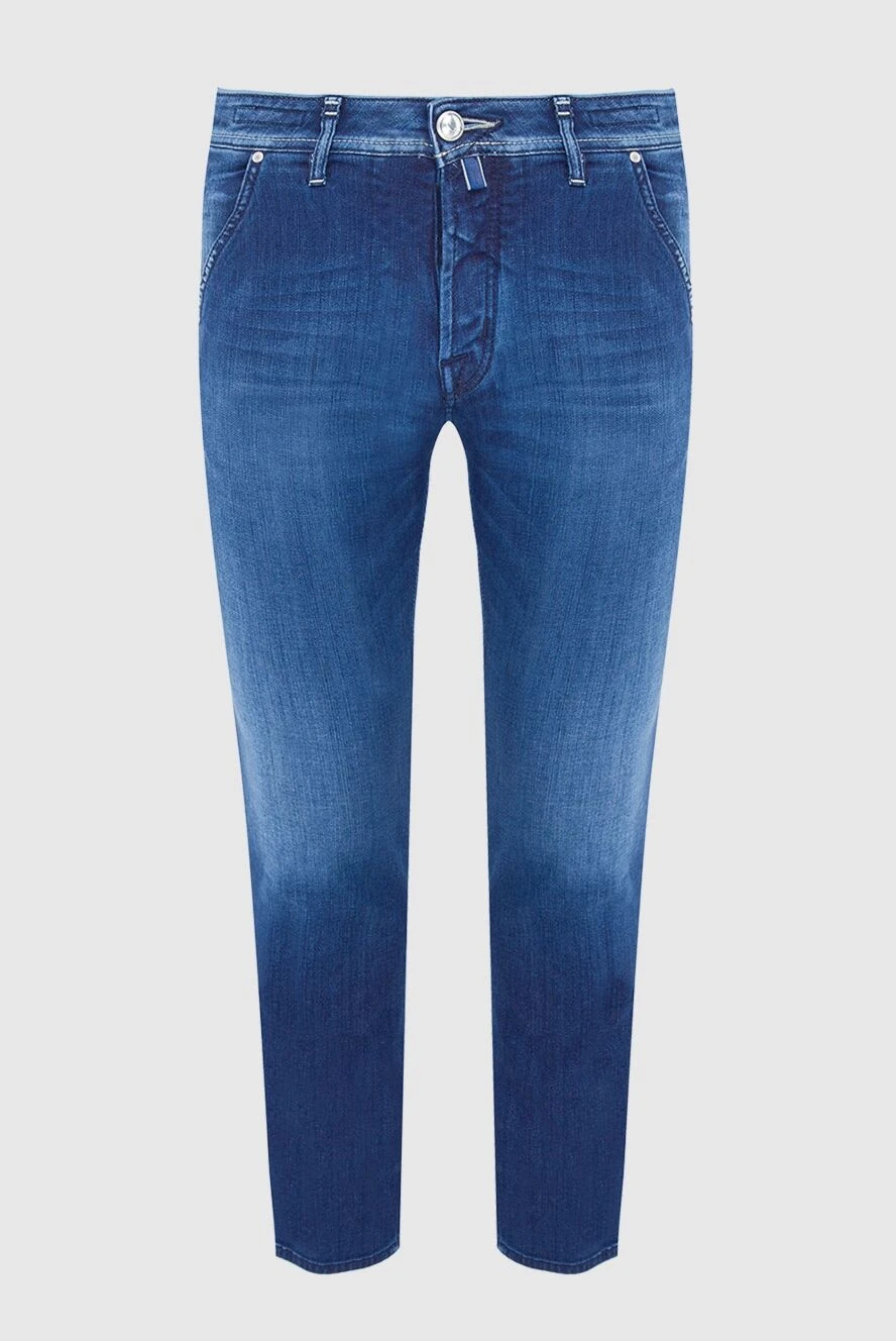 Jacob Cohen чоловічі джинси з бавовни та еластану сині чоловічі купити фото з цінами 165104 - фото 1