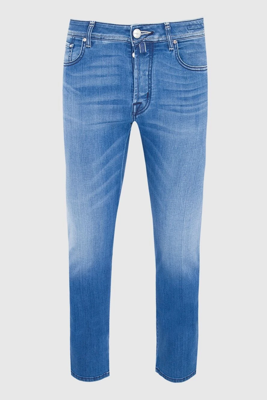 Jacob Cohen мужские джинсы из хлопка и эластана синие мужские купить с ценами и фото 165105 - фото 1