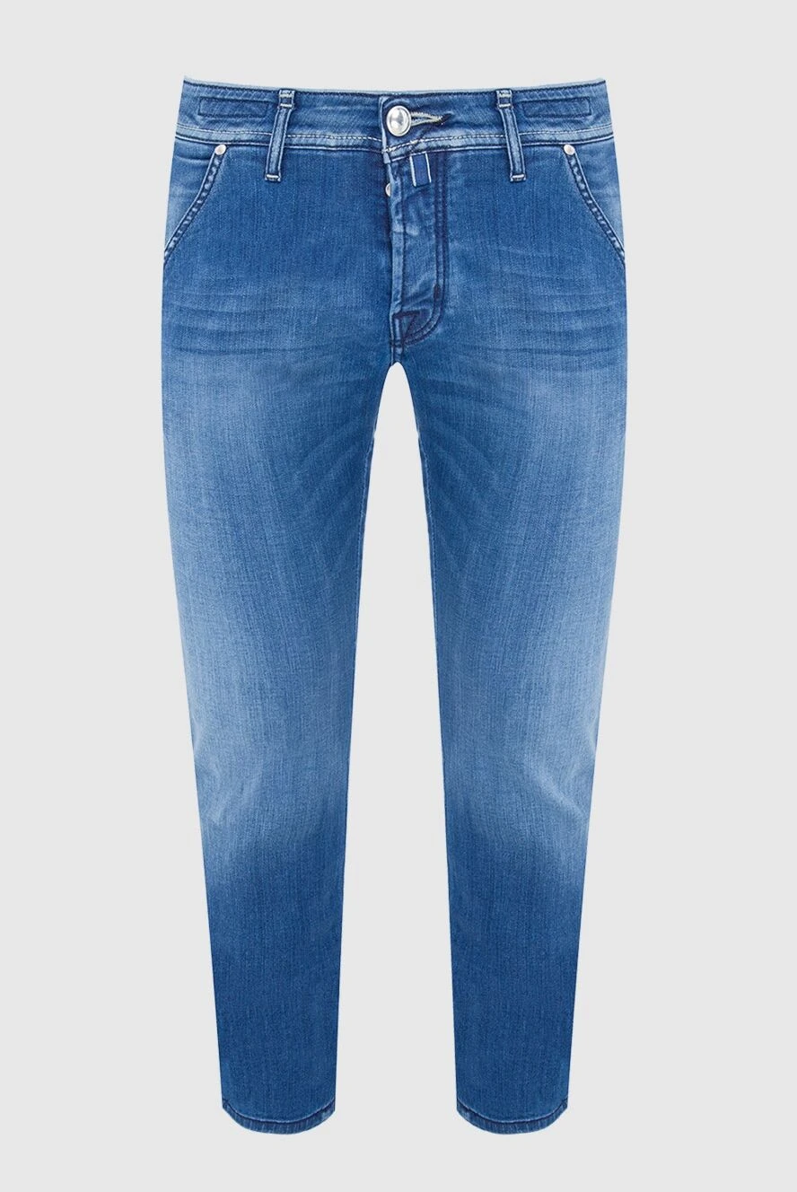 Jacob Cohen мужские джинсы из хлопка и эластана синие мужские купить с ценами и фото 165106