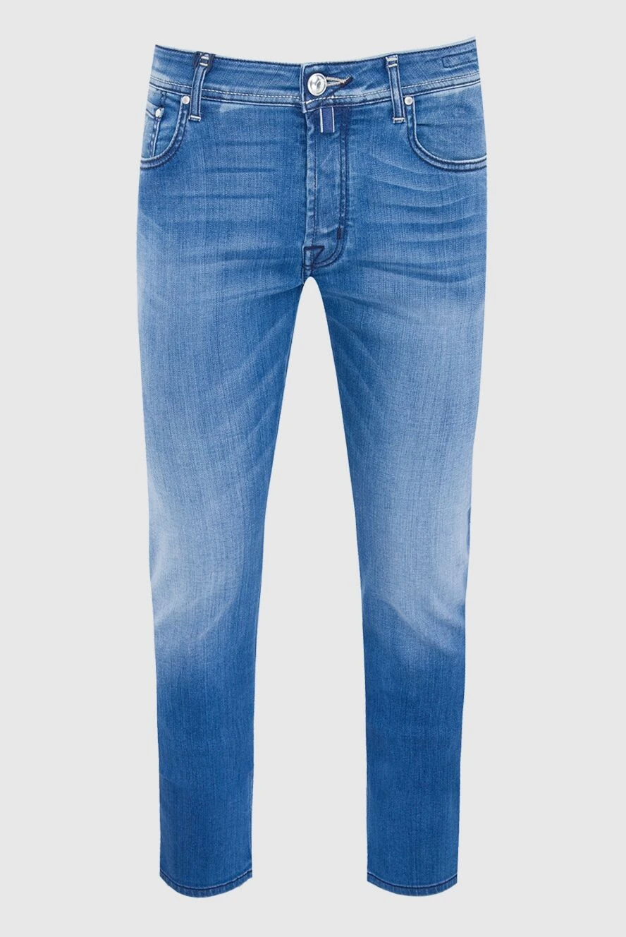 Jacob Cohen мужские джинсы из хлопка и эластана синие мужские купить с ценами и фото 165107 - фото 1