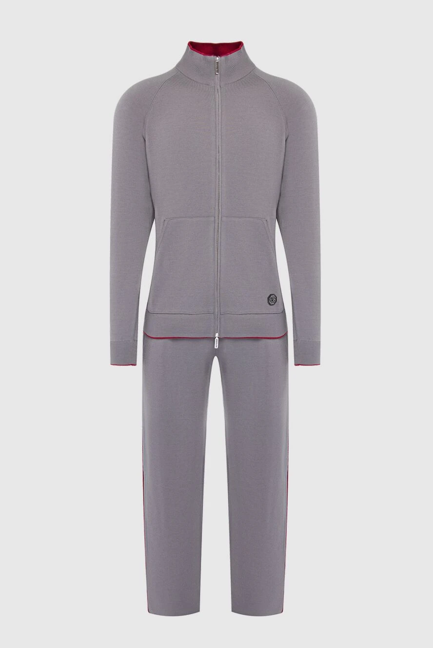 Stefano Ricci костюм спортивний чоловічий з вовни та шовку сірий 165118 - фото 1