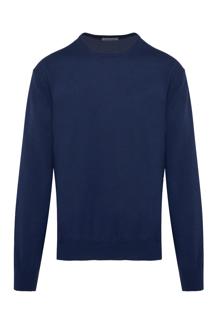 Gran Sasso blue wool jumper with ribbed cuffs for men 165389 - photo 1