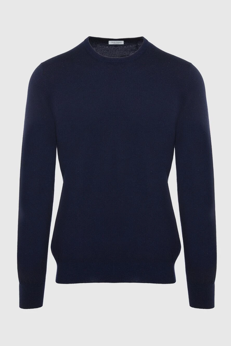 Gran Sasso man cashmere jumper blue for men buy with prices and photos 165734 - photo 1