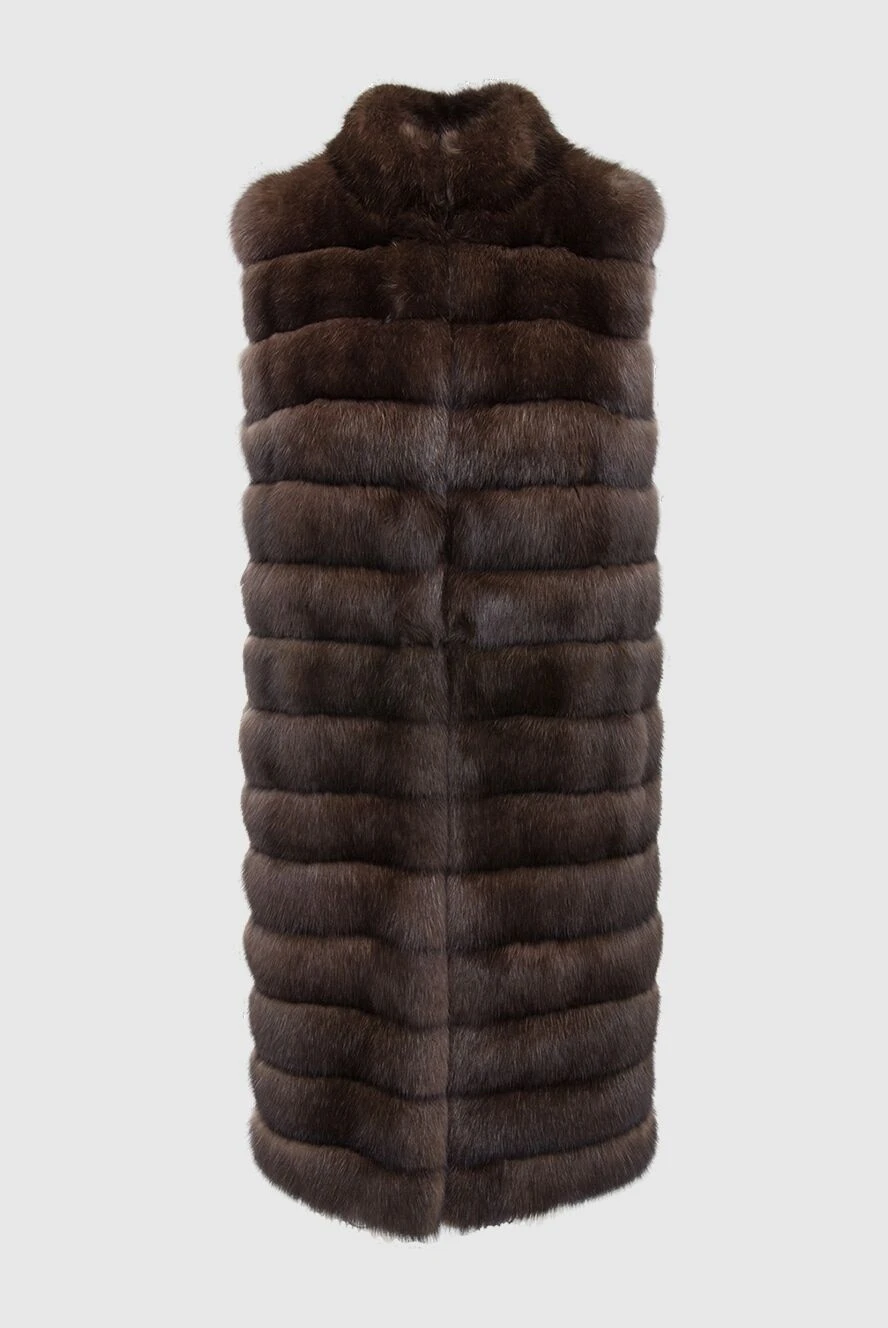 Fabio Gavazzi woman women's brown sable fur vest buy with prices and photos 165819