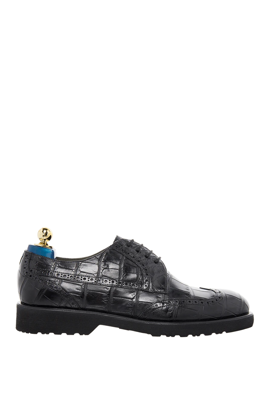 Tardini мужские туфли мужские из кожи аллигатора черные купить с ценами и фото 166000 - фото 1