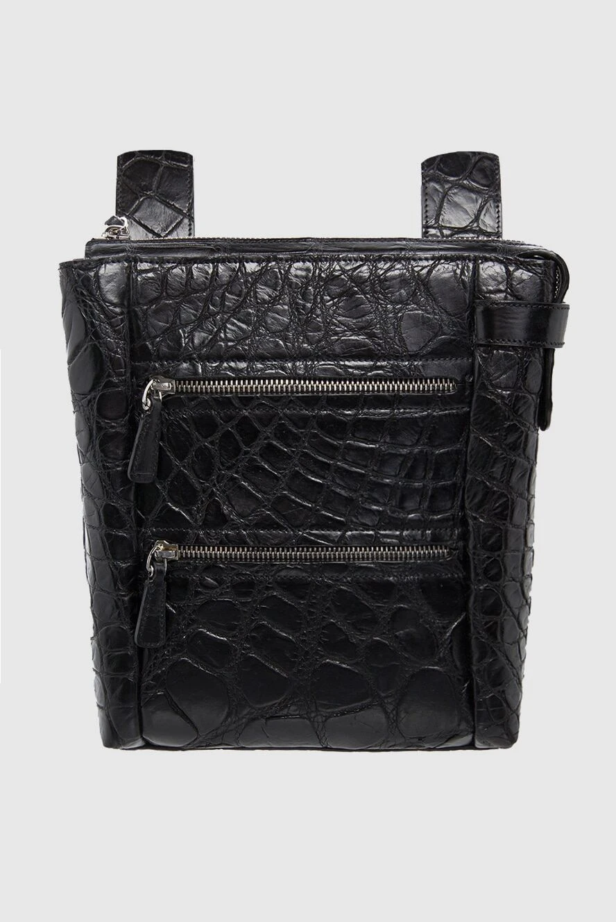 Tardini мужские сумка через плечо из кожи крокодила черная мужская купить с ценами и фото 166013 - фото 1