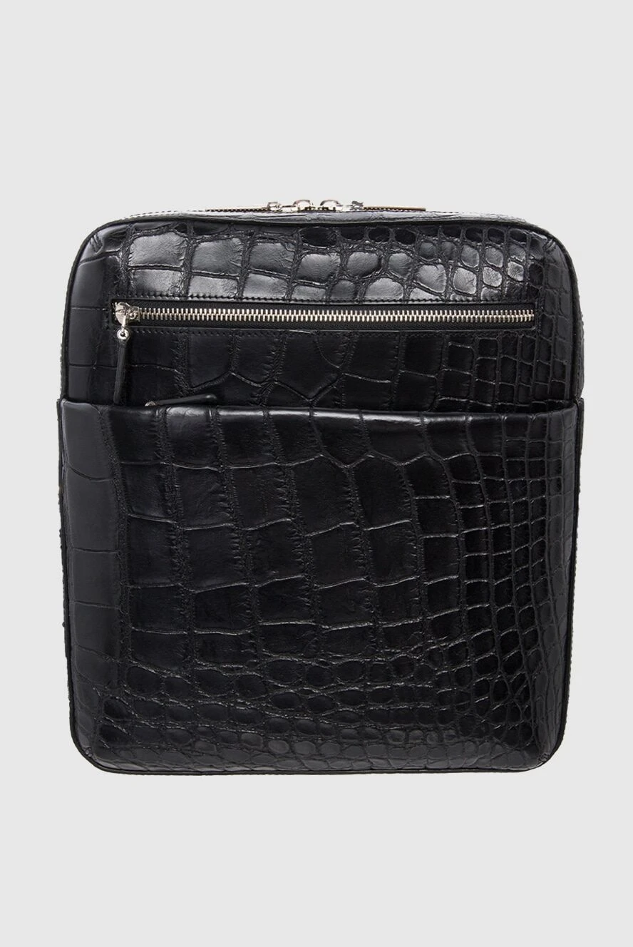 Tardini man black crocodile leather shoulder bag for men buy with prices and photos 166021