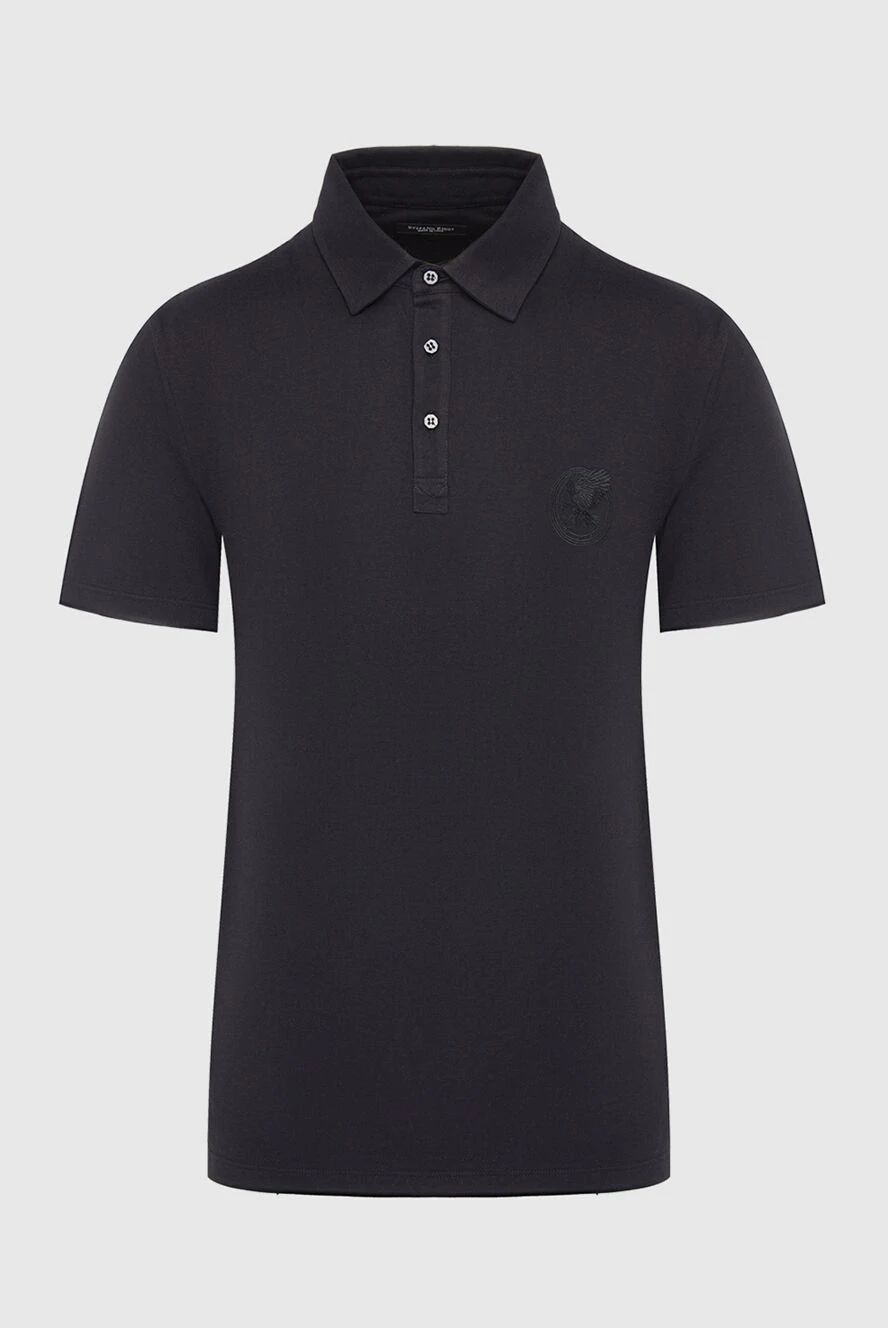 Stefano Ricci black cotton and modal polo for men 166027 - photo 1