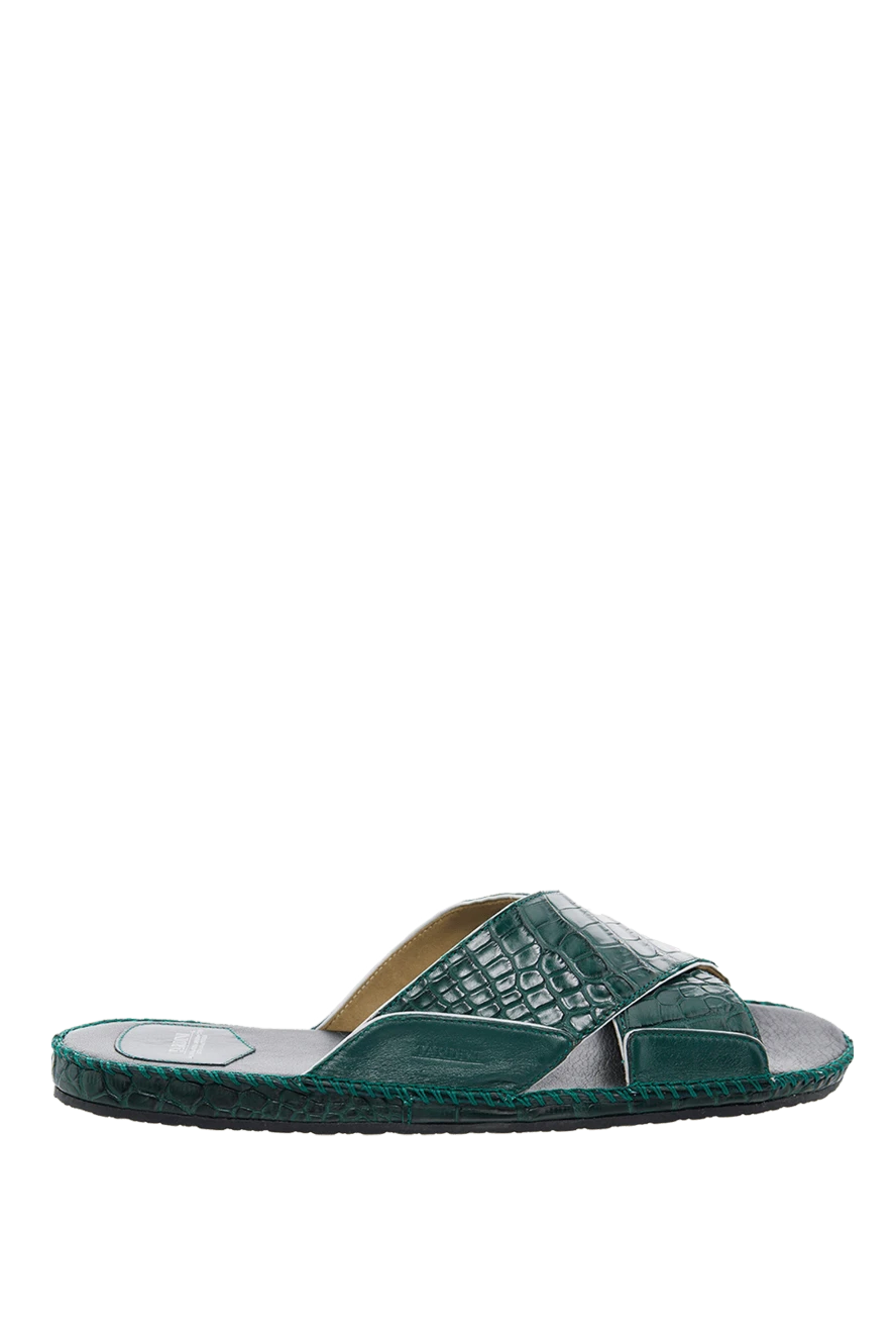 Tardini man green alligator slippers for men buy with prices and photos 166088