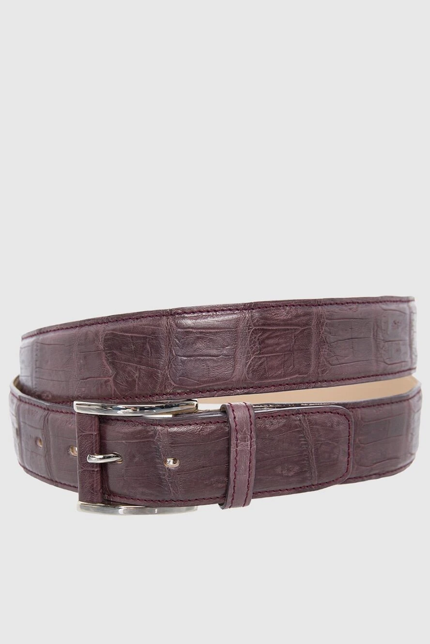 Tardini man crocodile leather belt burgundy for men buy with prices and photos 166091