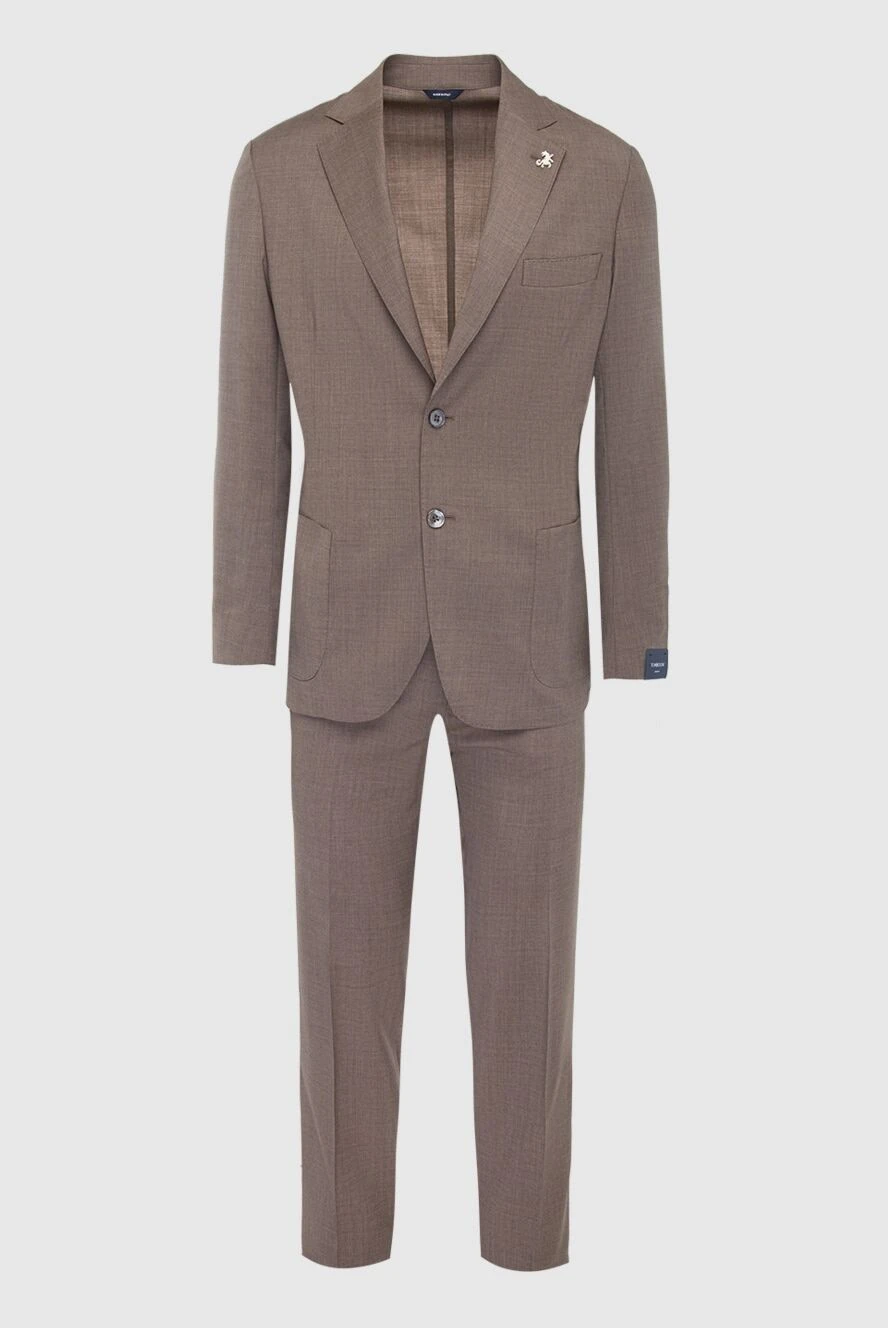 Tombolini мужские костюм мужской из шерсти коричневый купить с ценами и фото 166207 - фото 1