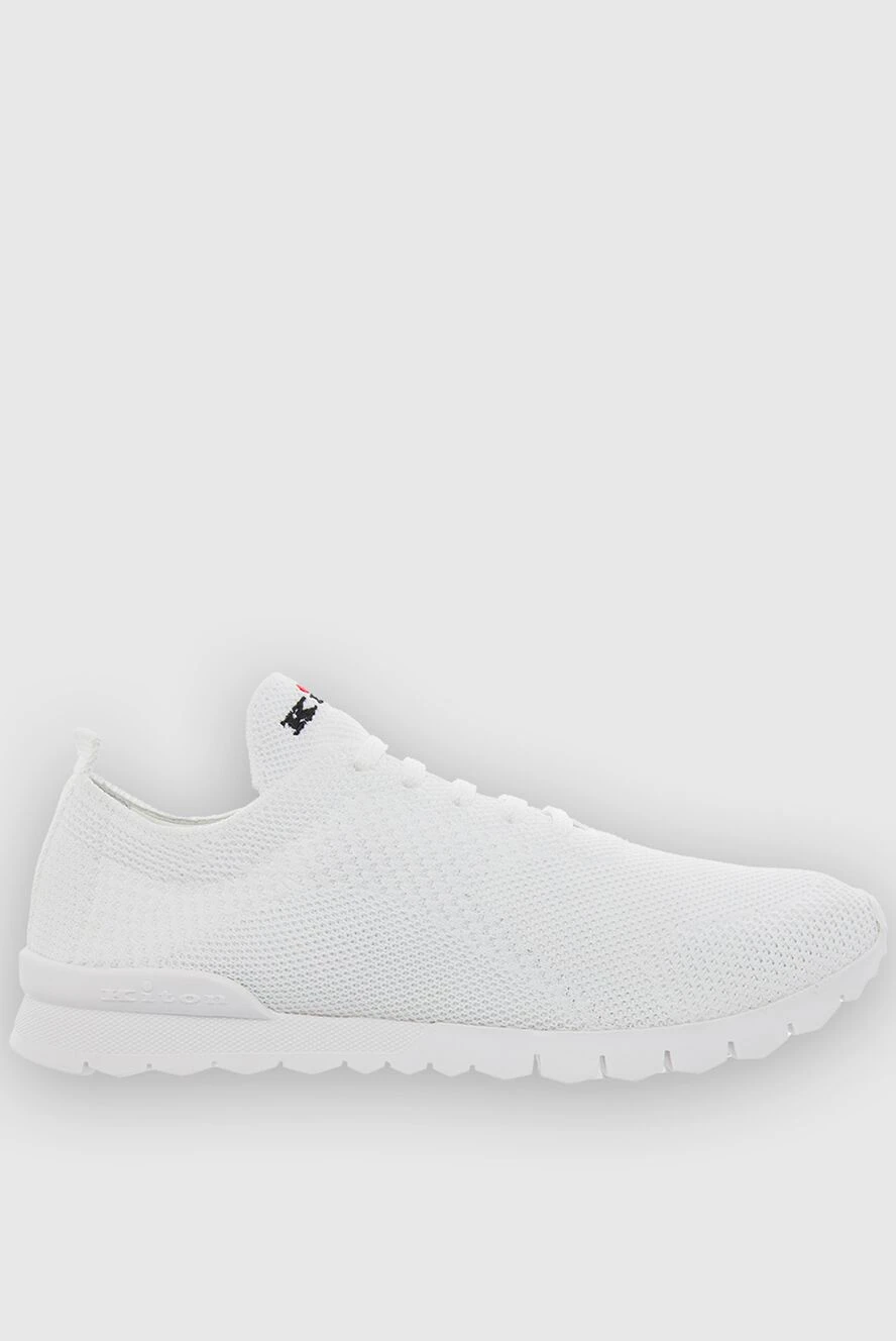 Kiton white summer sneakers made of perforated textile 166363 - photo 1