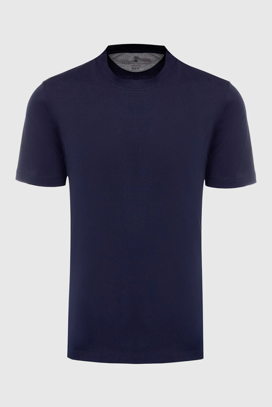 Brunello Cucinelli a fitted t-shirt made of smooth cotton jersey 166404 - photo 1