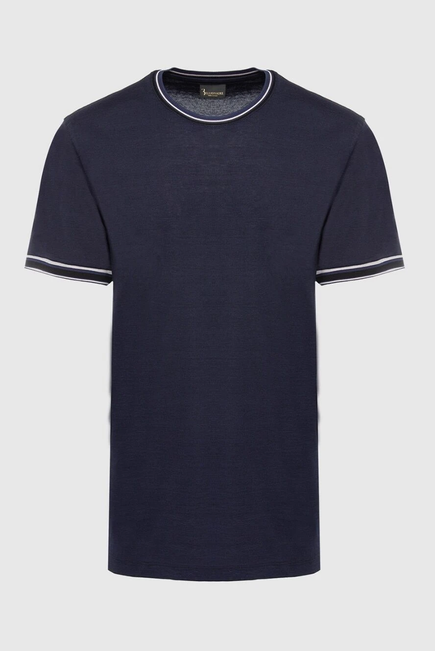 Billionaire мужские футболка из хлопка синяя мужская купить с ценами и фото 166487