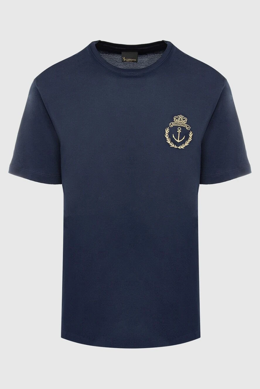 Billionaire мужские футболка из хлопка синяя мужская купить с ценами и фото 166489