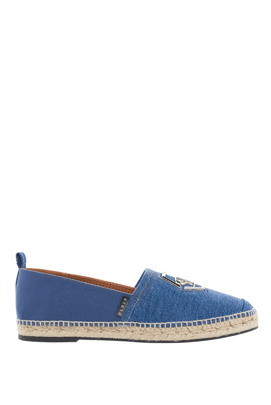 Philipp Plein man espadrilles jute and leather blue for men buy with prices and photos 166846 - photo 1