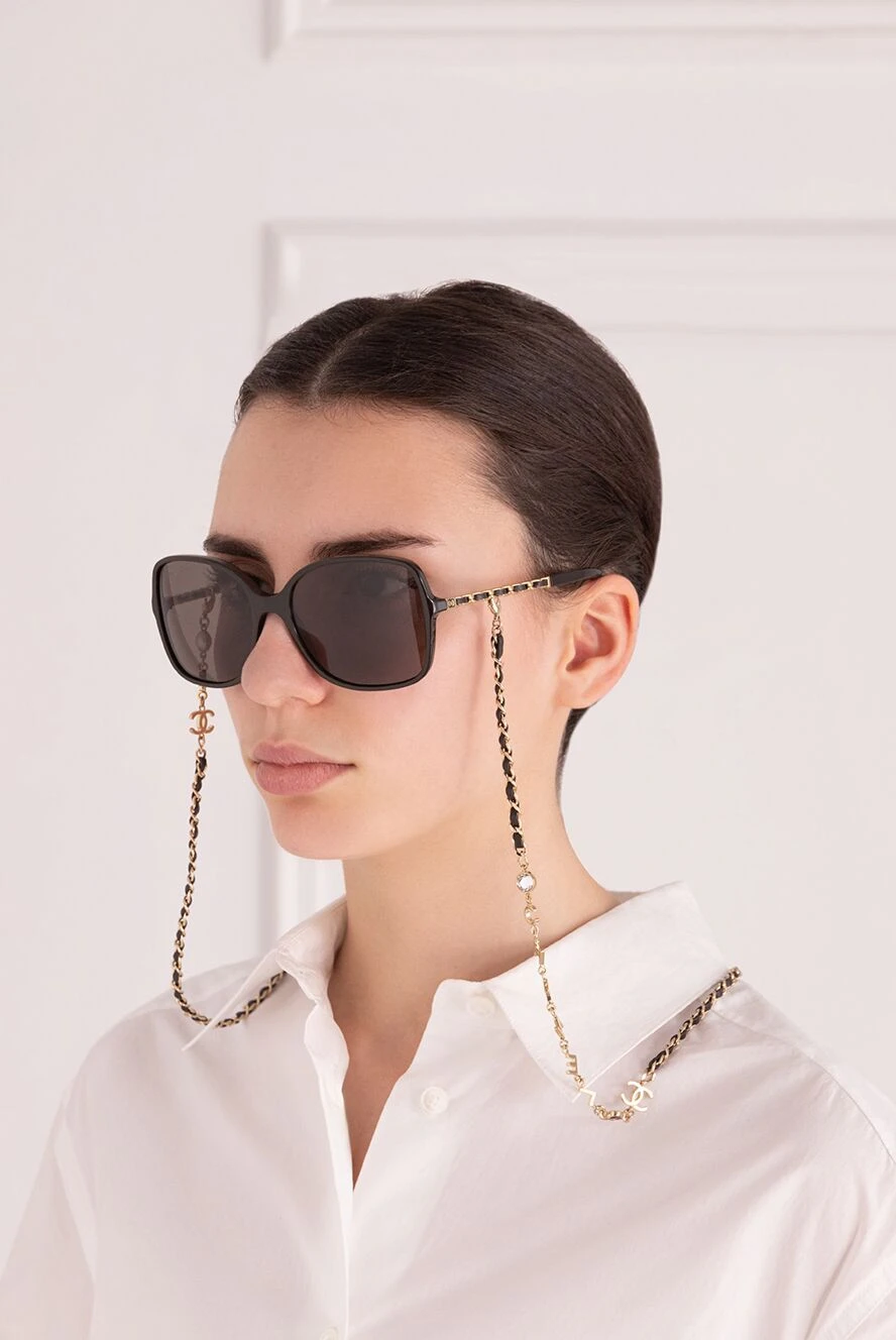 Chanel женские очки из пластика и металла коричневые женские купить с ценами и фото 166937