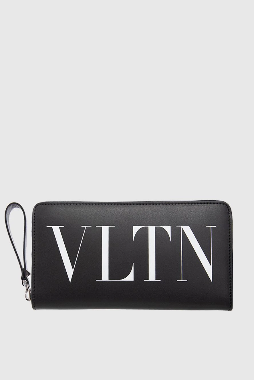 Valentino man black men's clutch bag made of genuine leather buy with prices and photos 166953