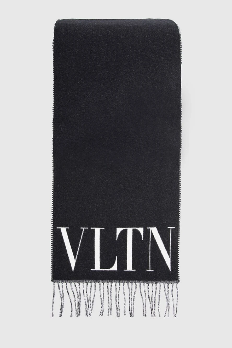 Valentino мужские шарф из шерсти черный мужской купить с ценами и фото 166956