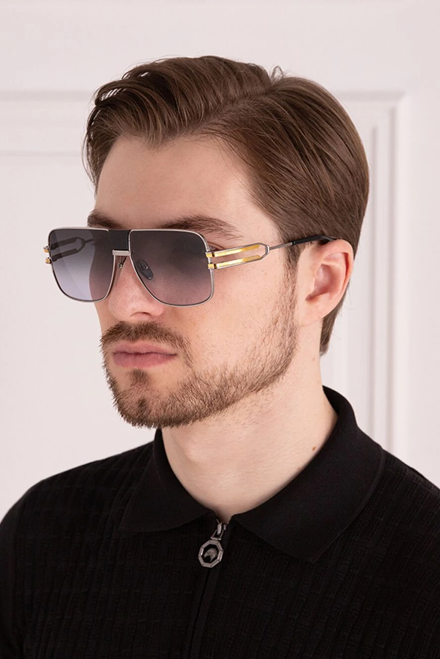 Balmain мужские очки из металла серые мужские купить с ценами и фото 167095
