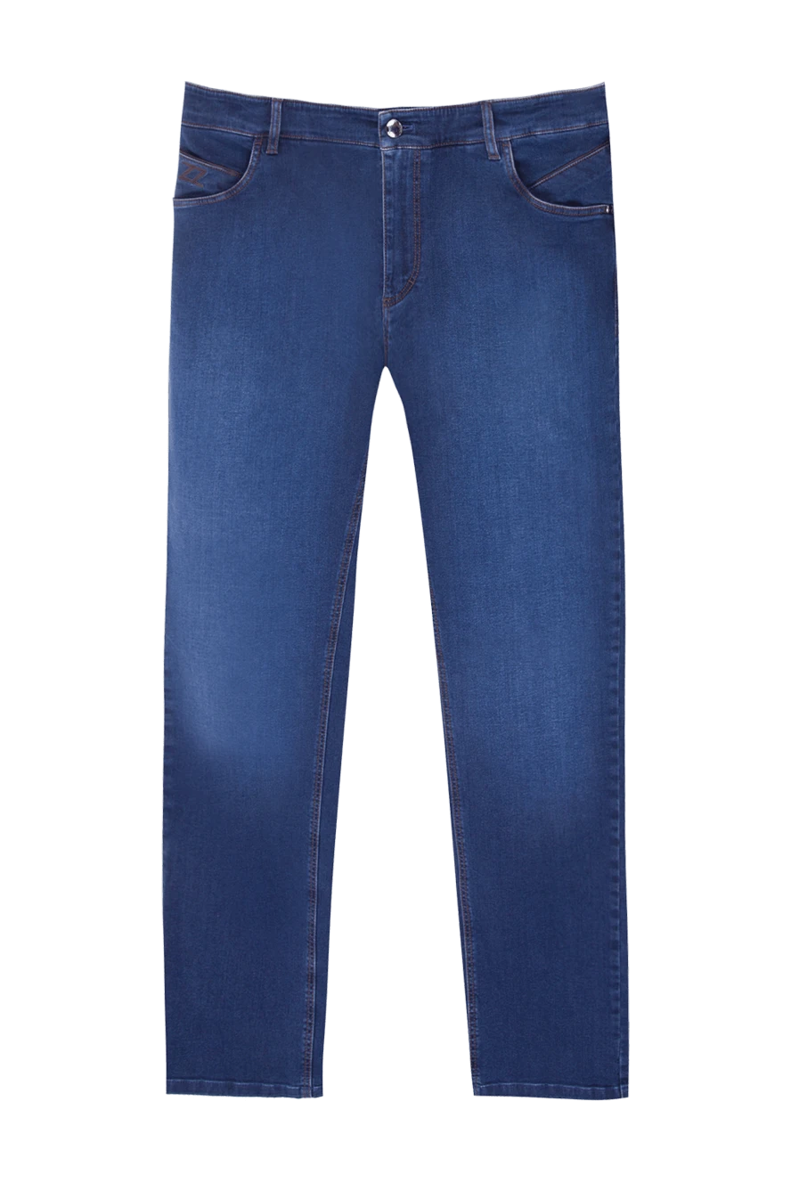 Zilli мужские джинсы из хлопка синие мужские купить с ценами и фото 167148 - фото 1