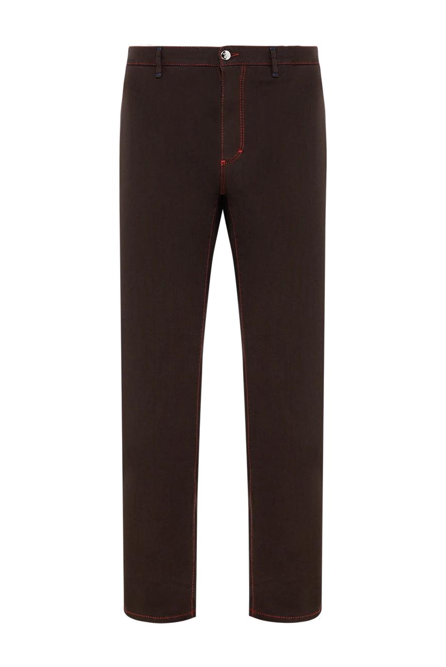 Zilli men's brown cotton pants 167225 - photo 1