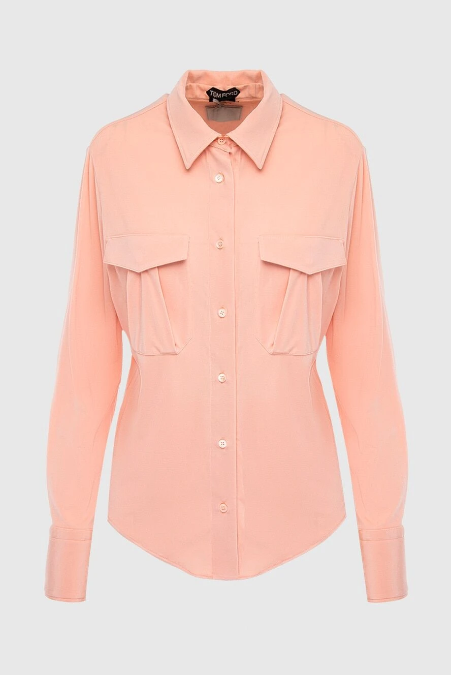Tom Ford женские блуза из вискозы и полиамида розовая женская купить с ценами и фото 167345