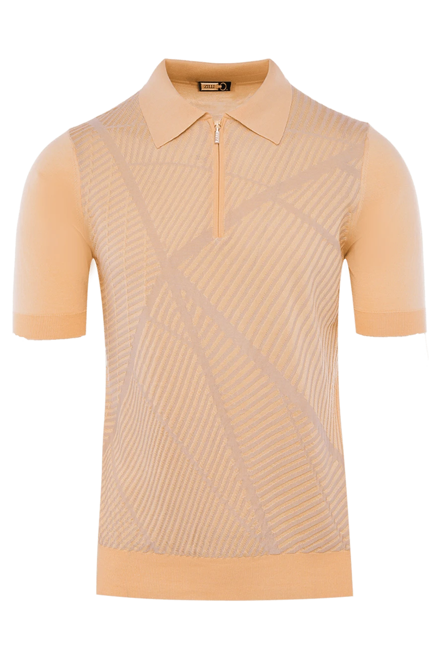 Zilli man orange cotton and silk polo for men 167565 - photo 1