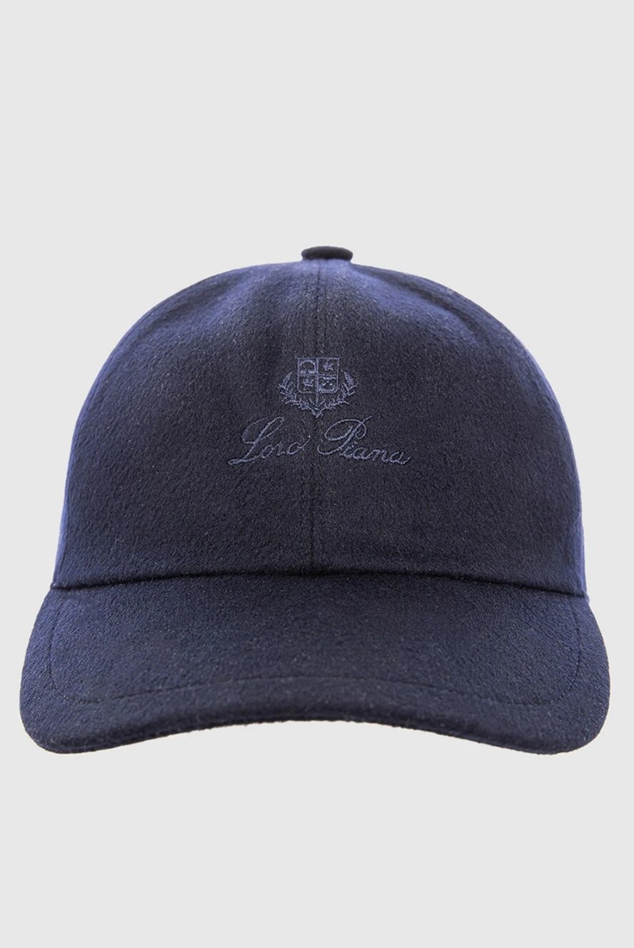 Loro Piana мужские кепка из кашемира синяя мужская купить с ценами и фото 167722 - фото 1