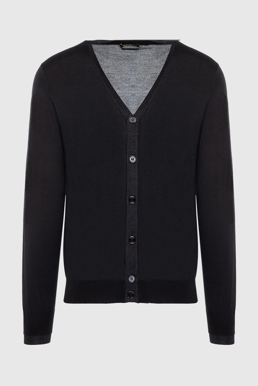 Zilli man men's cashmere and silk cardigan black buy with prices and photos 167817