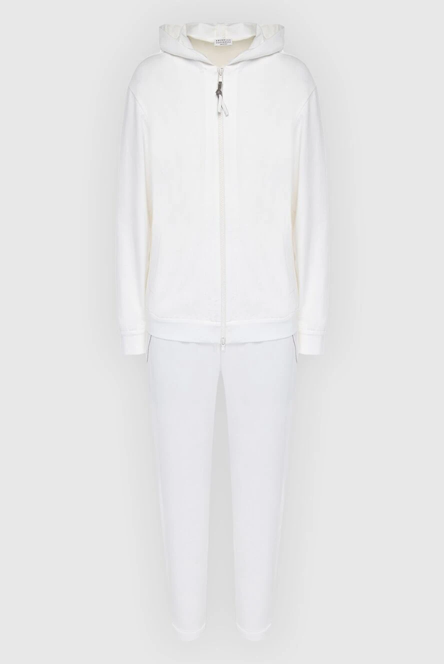 Brunello Cucinelli cotton jersey suit with hood and cuffs 168007 - photo 1