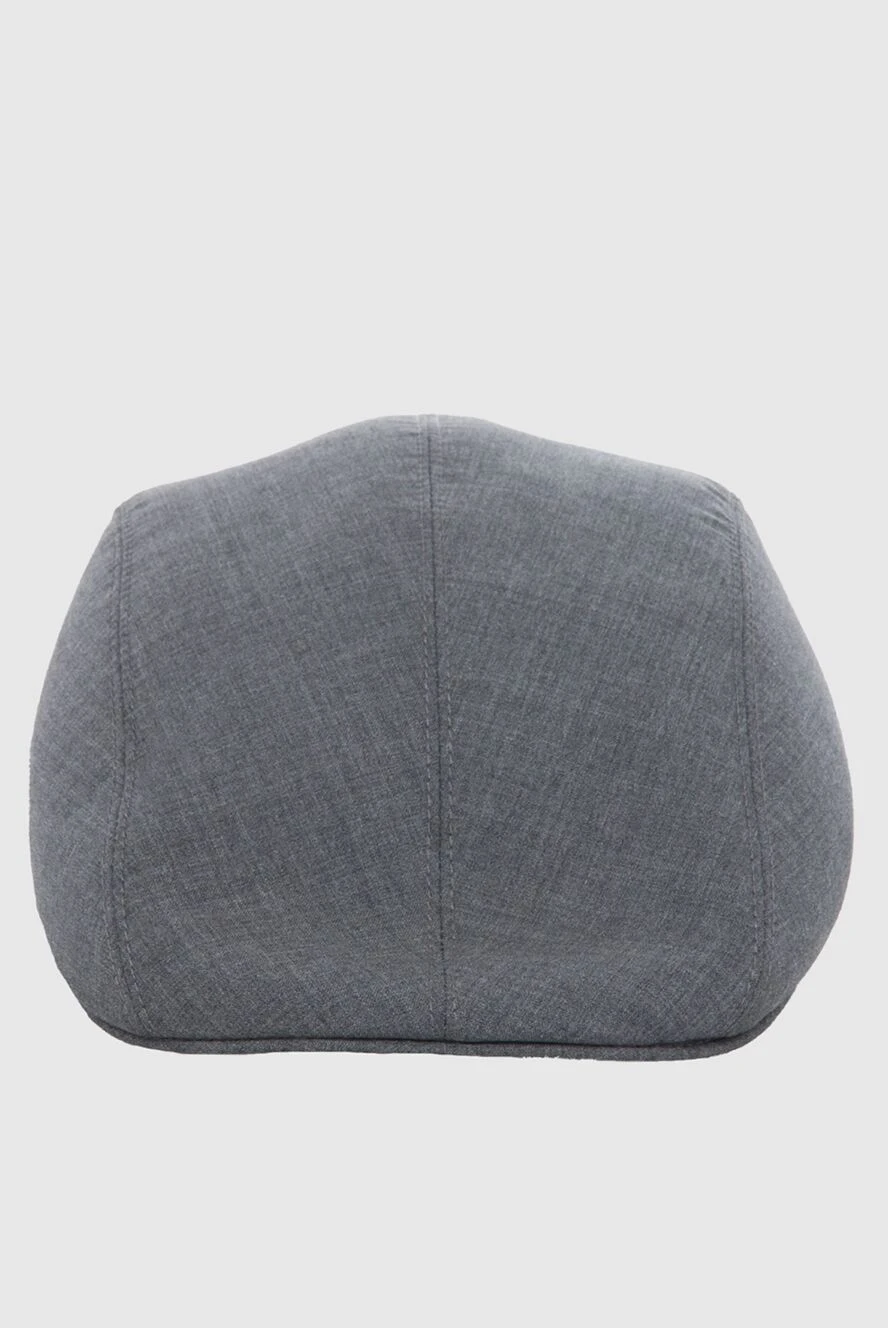 Brunello Cucinelli класична кепка із щільної вовни сірого кольору 168025 - фото 1